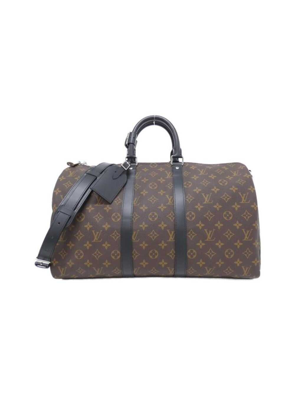 Louis Vuitton Monogram Macassar Keepall Bandouliere 45 Boston Bag
